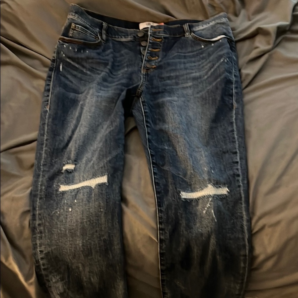 Cabi button fly straight jeans